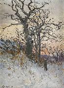 Karl Konrad Simonsson The old oak Sweden oil painting artist